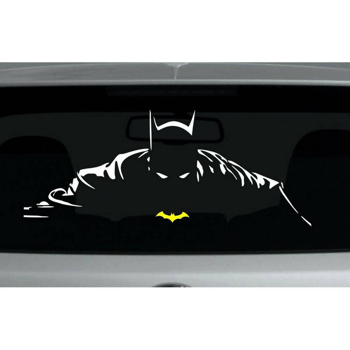 Reflective Waterproof Batman 2 Feet Size Car Sticker for Rear Screen, Auto Styling Stickers, Auto Decoration - ValueBox