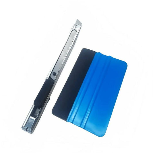 Car Vinyl Film Wrapping Tools Squeegee Scraper with Felt Edge Auto Styling Sticker Accessories Blue Descriptions: Compatible and suitable for application of all types of carbon fibre, vinyl, films and wraps. For Carbon Fibre, Vinyl, Film Application - too - ValueBox