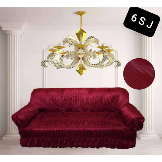 Sofa Cover Cotton 6 Seater Jursi - ValueBox