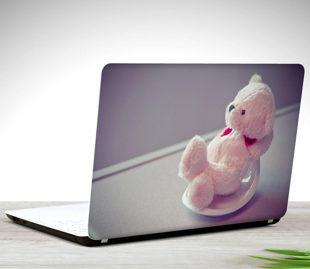 Cute Teddy Bear Laptop Back Skin Vinyl Stickers - ValueBox