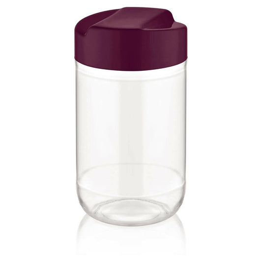 3 Pcs Glass Spice Jar with Spoon 370ml (L2.5xW2.5xH5.0)Inches