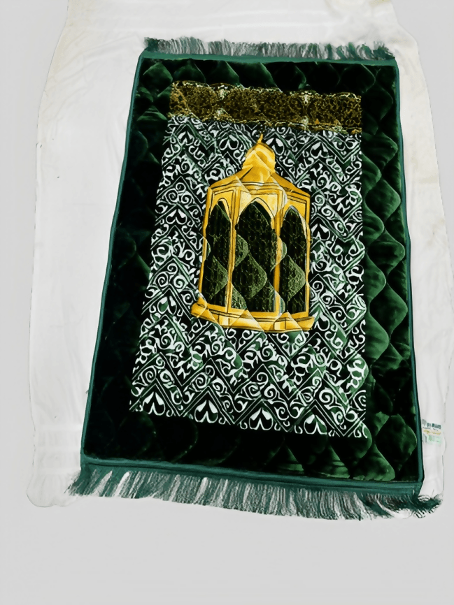 Premium Quality Blue Velvet with Foam Jaye Namaz ( Jae Namaz ) - ValueBox