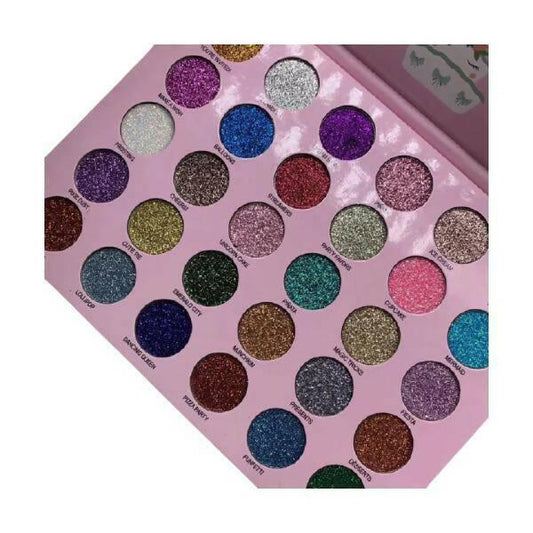 30 Colors Glitter Eyeshadow Palette High Quality Glitter Eyeshadow Palette for Makeup - ValueBox
