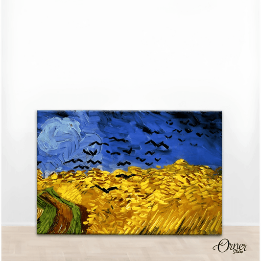 Wheat Field With Crows | Digital Painting Poster Wall Art - ValueBox