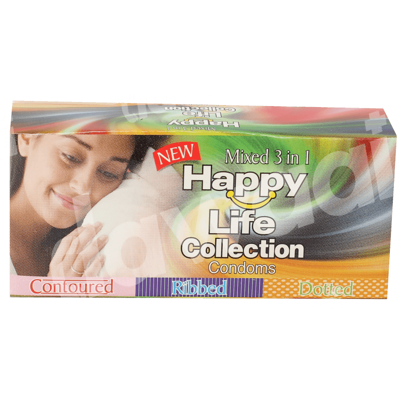 Happy Life Collection Condoms Mixed 3 in 1 - ValueBox