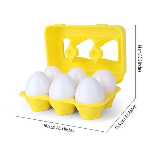 Numbers and Colors Matching Eggs Toy – Set of 6 Eggs - ValueBox