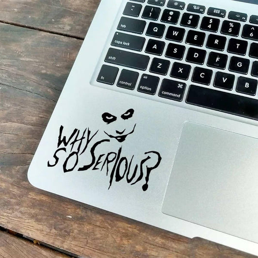 Why So Serious Laptop Sticker Decal, Car Stickers, Wall Stickers High Quality Vinyl Stickers by Sticker Studio