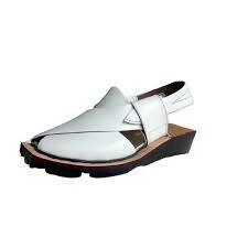 Norozi Chappal White Double Sole and Green Double Sole