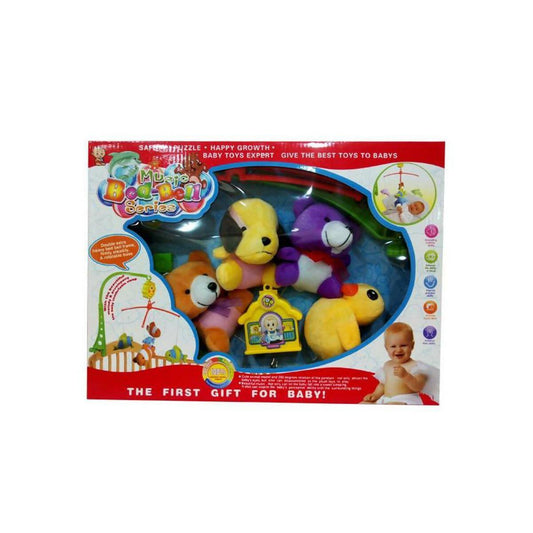 Musical Cot Mobile With Stuff Toys - ValueBox