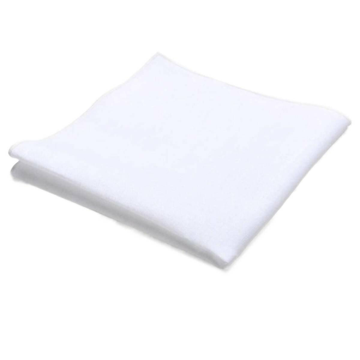 PAck OF 3 White Handkerchiefs-Romal - ValueBox