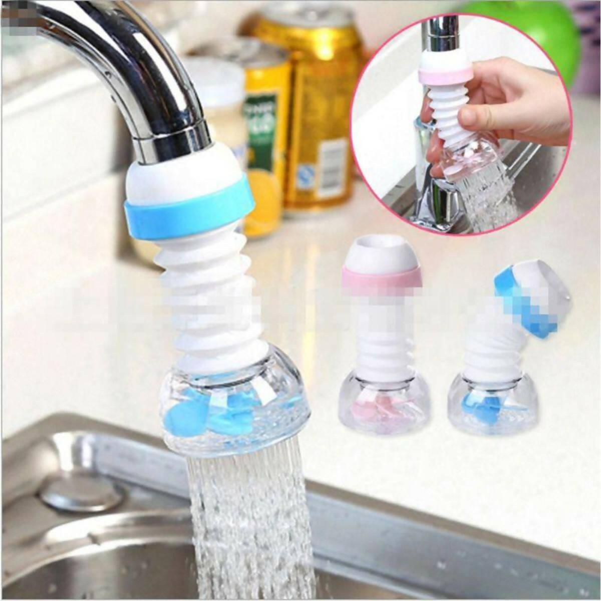 360 Degree Water Saving Tap, Anti Splash Tap, Fan Faucet Sprayer Faucet Nozzle Filter Aerator Diffuser Water-saving Device for Kitchen Bathroom - ValueBox