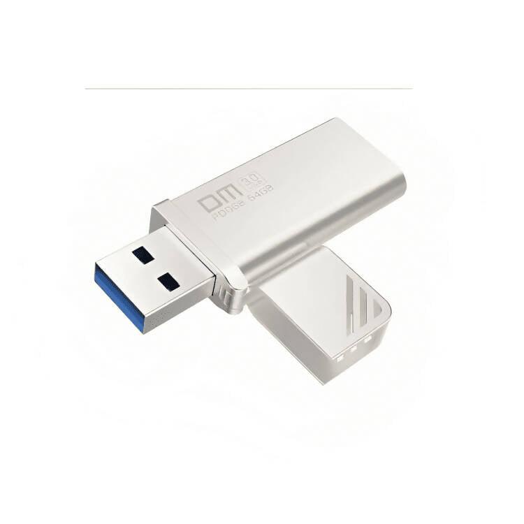 64GB USB Metal Flash Drive - 3.0 Speed - PD068 - Silver - ValueBox