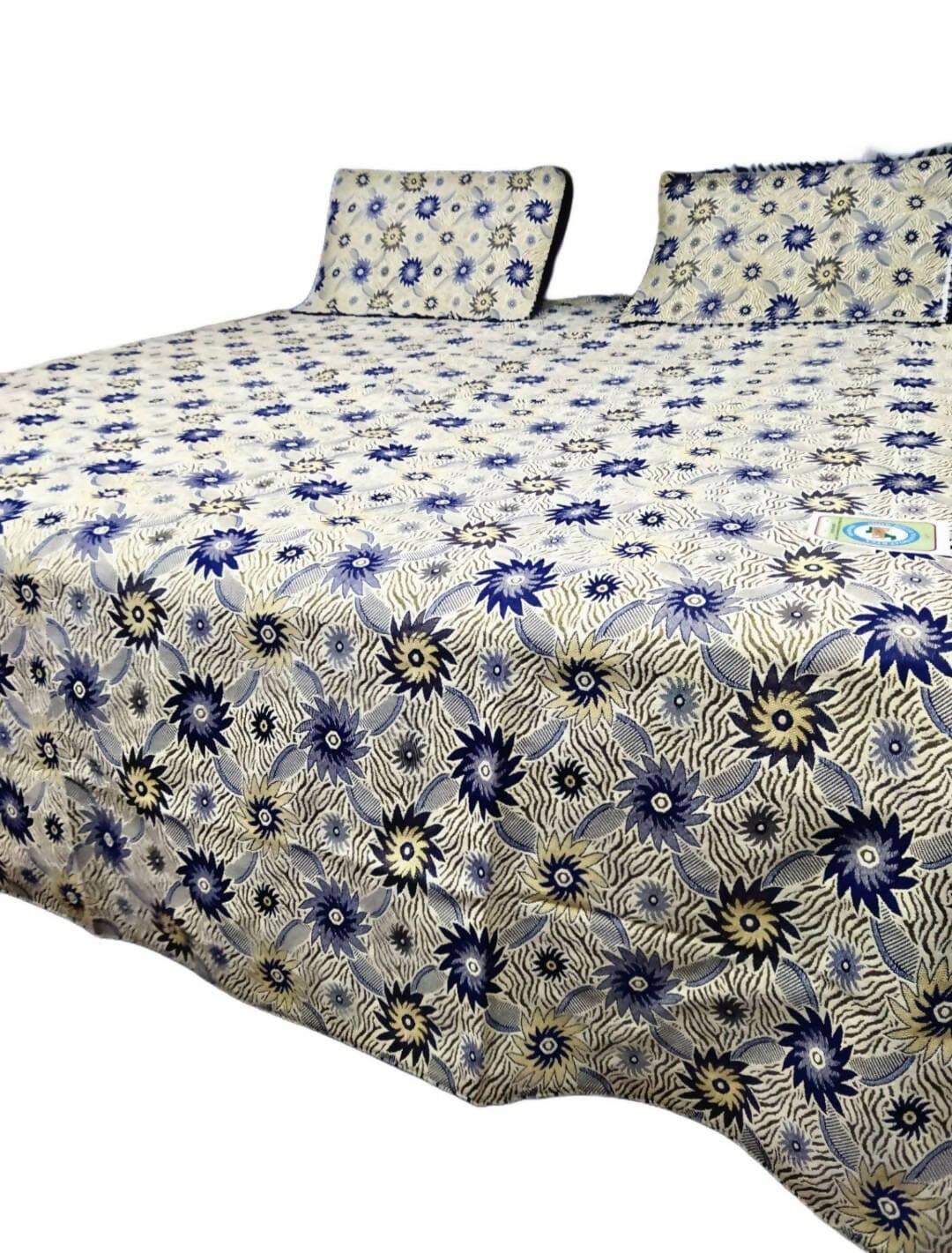 Multani Double Bedsheet - King Size Bedsheet - Gultax Bedsheet - 90×108 inch - 3pc Bedsheet - ValueBox