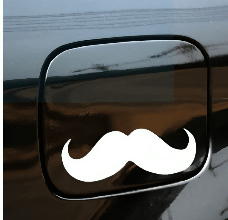 1Pc 4x11CM Mustache Car Stickers car styling vinyl decal sticker for Cars Acessories decoration LAPTOP MOBILE COMPUTER STICKER - ValueBox