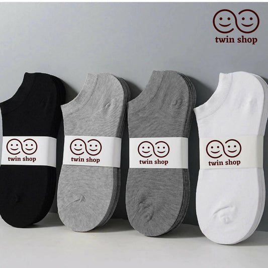 Pack of 4 Pairs Cotton Ankle Socks for Men Women