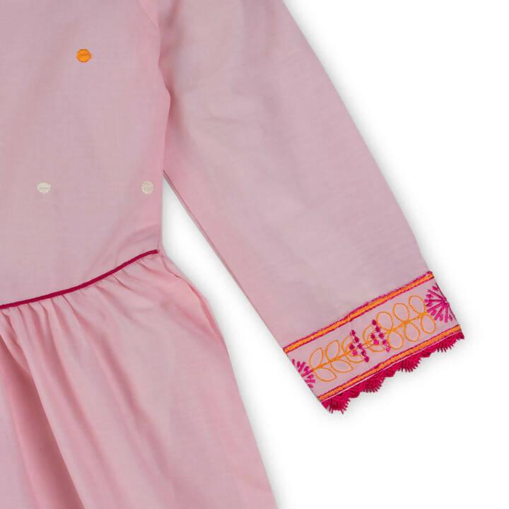 Summer Pink Polka Kurti - ValueBox