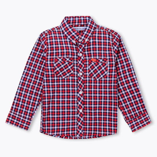 Maroon Checkered Shirt - ValueBox