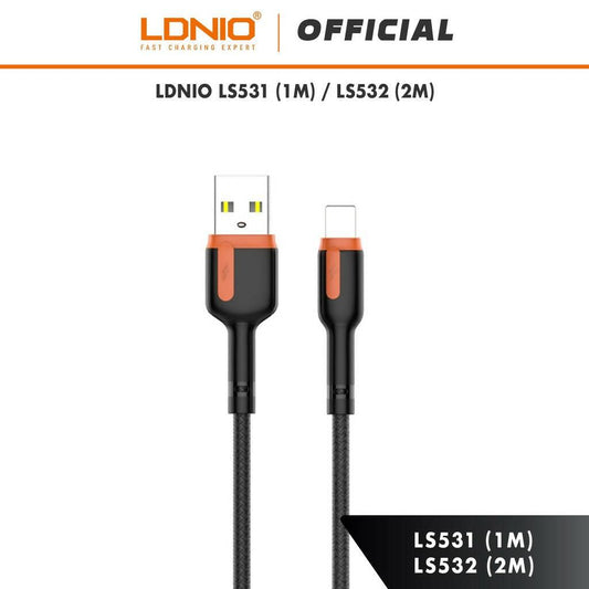 LDNIO LS532 Micro USB 2.4A Fast Charge & Sync Data Cable 2 Meter