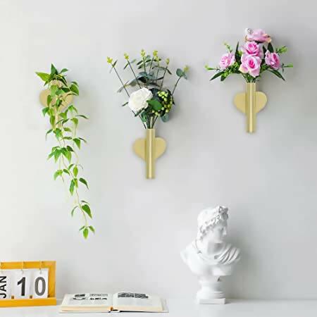 Wall Flower and Plants Vase, Flower Display Holder for Wedding, - ValueBox