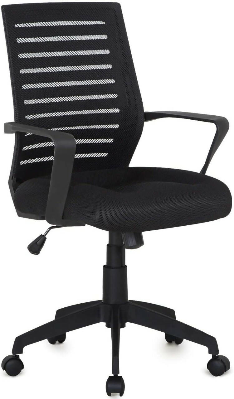 Premium Mesh Chair With 3D Surround Padded Seat Cushion For Task/Desk/Home Office Work, Black