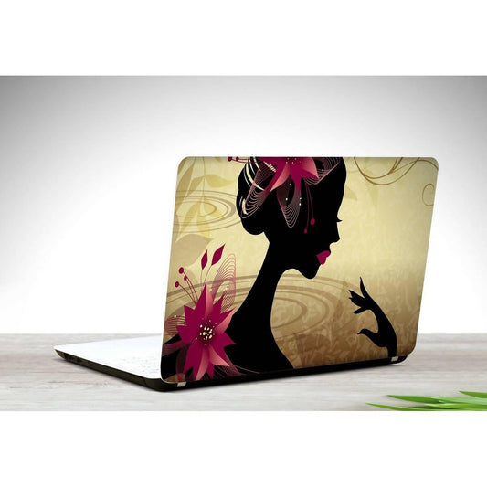 Abstract Women Girl Laptop Skin Vinyl Stickers - ValueBox