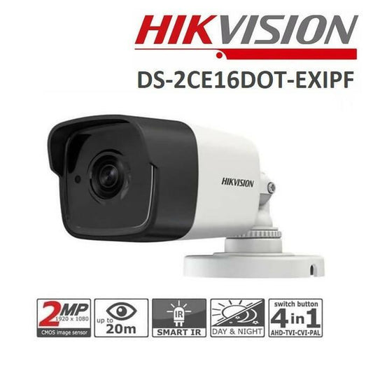 HIKVISION DS-2CE16D0T-EXIPF 2 MP Fixed Bullet Camera - ValueBox