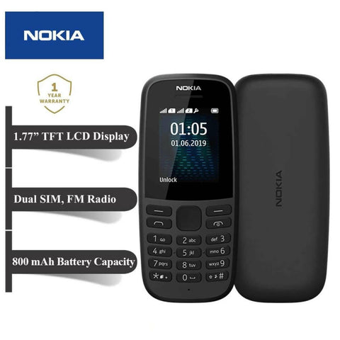 Nokia 105 4th Edition - Dual Sim - PTA Approved - official brand warranty - ValueBox