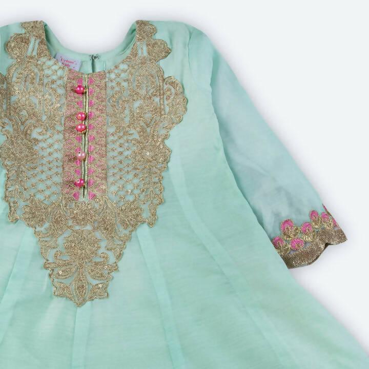 Summer Green Sheen Kurti - ValueBox