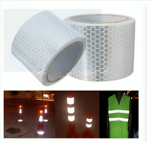 150cmx5cm Safety Mark Reflective Tape Sticker Car Styling Self Adhesive Warning Tape Automobiles Reflective Strip car stickers - ValueBox