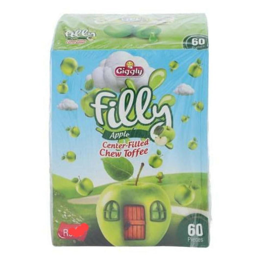 Filly Apple Center Filled Chew Toffee 60 pcs