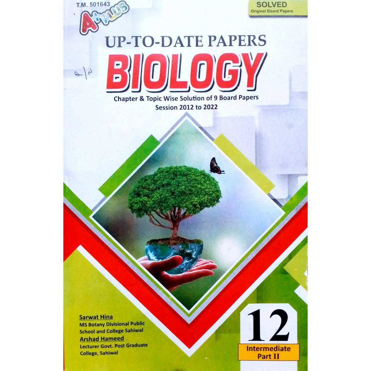 Aplus up to Date Biology Intermediate part2 Chapter & topic wise solution Of 9 Board papers Session 2012 2022 - ValueBox