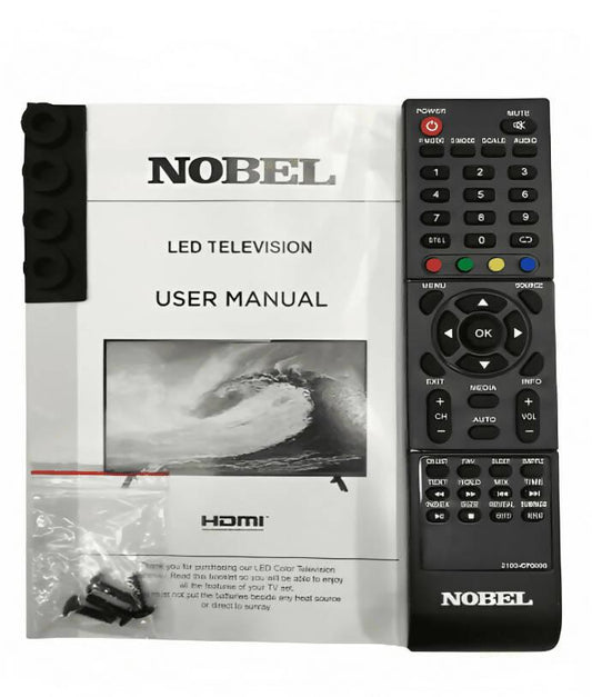 NOBEL LED TV 32 Inch - ME7 FHD - Built-In Massive Sound Bar - 1 Year Brand Warranty - ValueBox