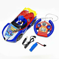 Rc - Sonic The Hedgehog Rechargeable Blue Car - 9 Inches - ValueBox