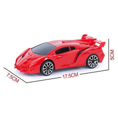 Remote Control 2 Channel Famous Sport Car Radio Control - Assorted Designs - Red - ValueBox