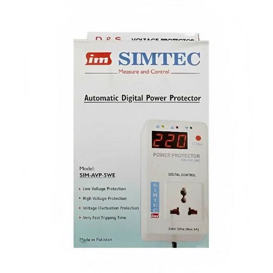 220V 6A SIMTEC Over And Under Voltage Protective Device Protector Protection Relay Breake - ValueBox