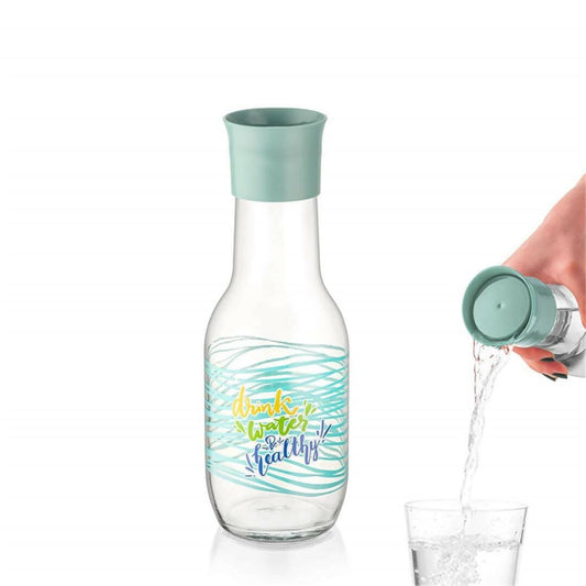 Stylish Design Glass Water Bottle 1000ml