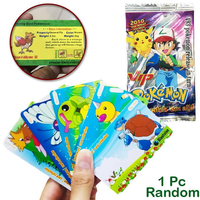 1 Pc Pokemon VIP Battle Trading Cards Game - 1 pc Anime Cartoon Pokemon English Version Tcg Card - Random Card - ValueBox