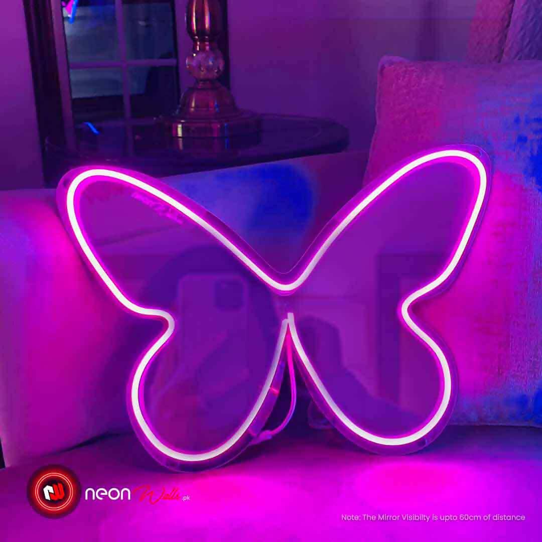 Butterfly Selfie Neon Mirror - Neon Light - ValueBox