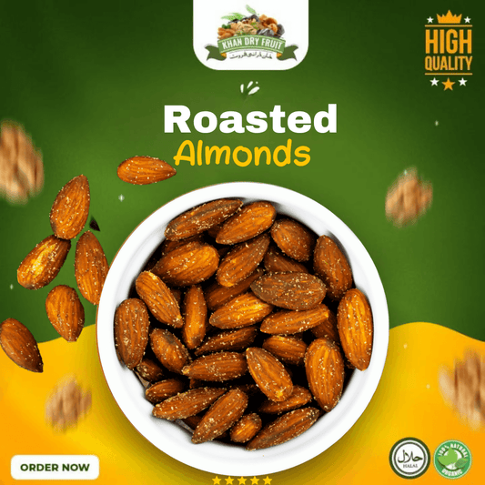 Roasted almonds 1kg Packs Badaam Giri Roasted and Saled - ValueBox