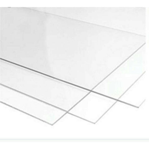 3mm Transparent Acrylic Sheet 08 x 12 Inches For Glass Painting and Art and Craft - ValueBox