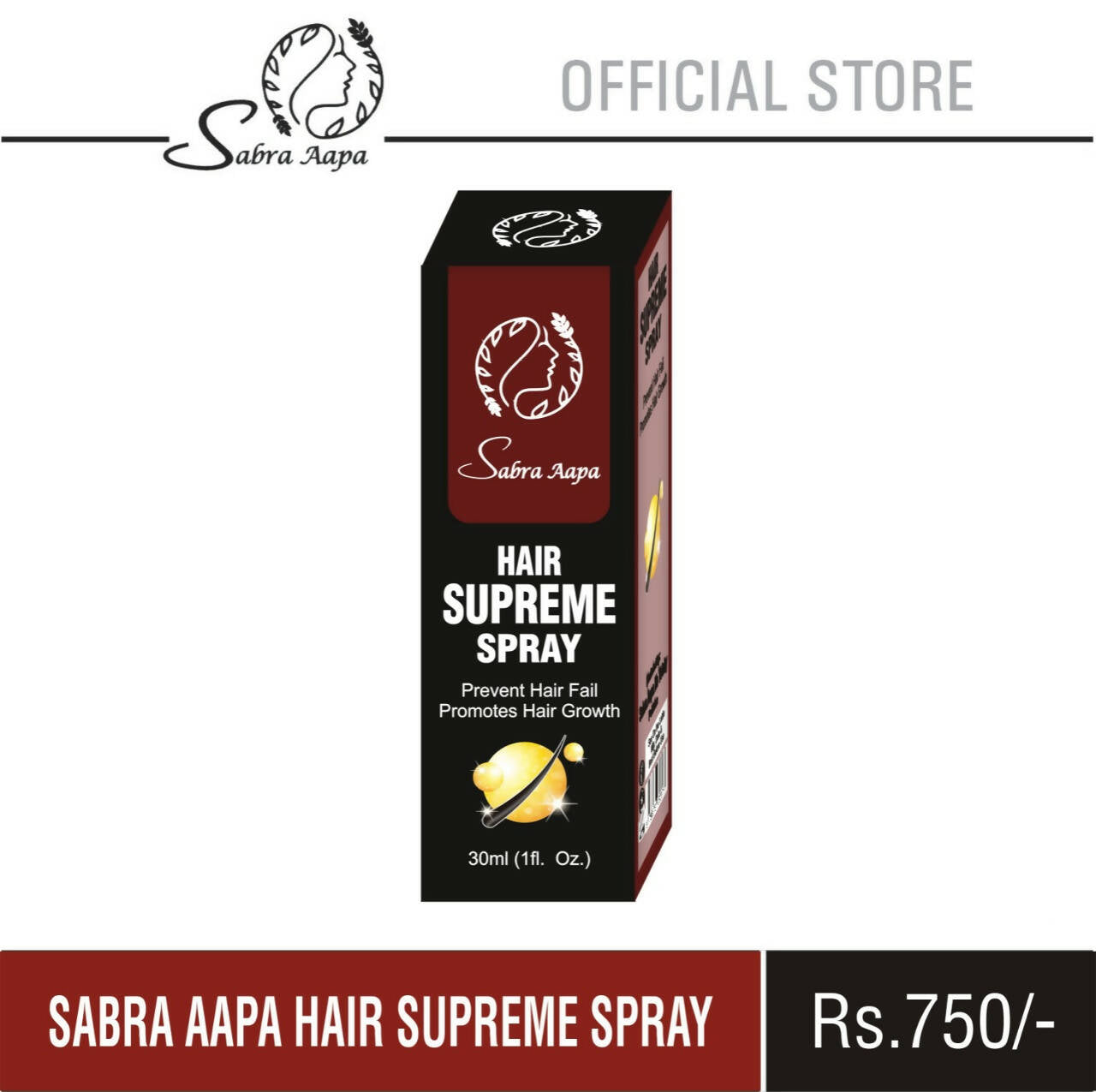 Biah Cosmetics - Sabra Aapa Hair Supreme Spray 60Ml