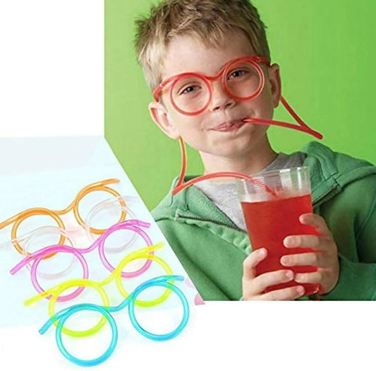Unique Funny Soft Glasses Straw