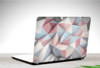 Pink Gray and Beige Mosaic Laptop Skin Vinyl Sticker Decal, 12 13 13.3 14 15 15.4 15.6 Inch Laptop Skin Sticker Cover Art Decal Protector Fits All Laptops - ValueBox