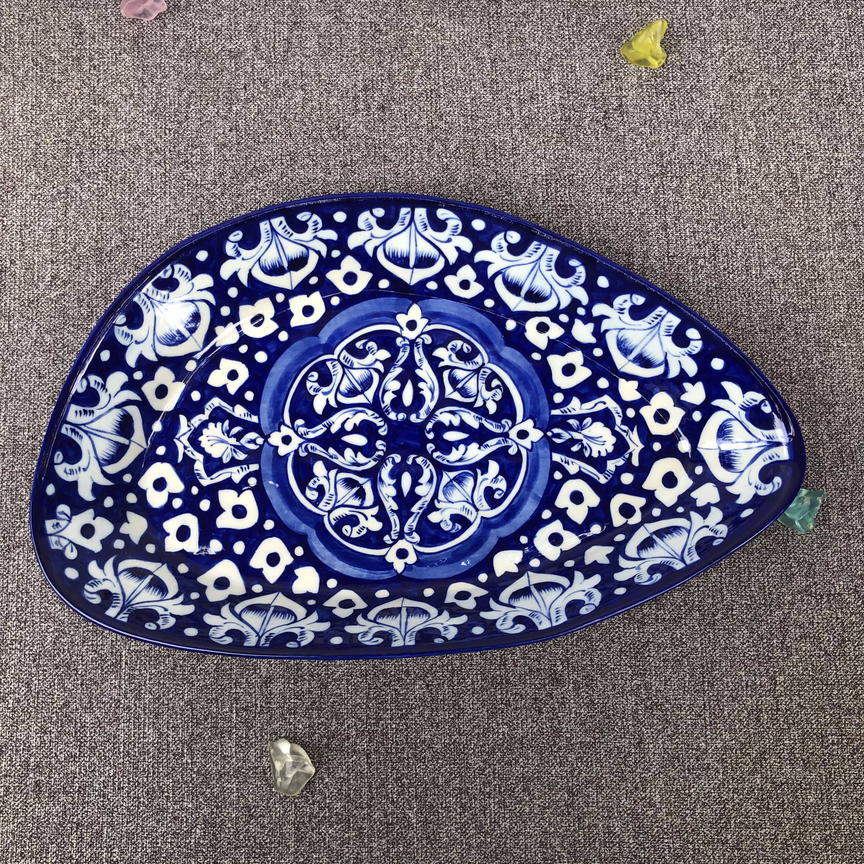 Blue Celico New Serving Oval Dish