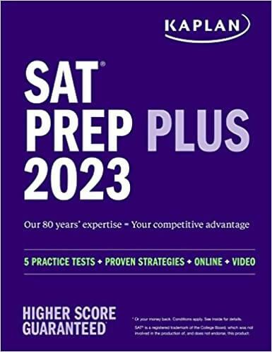 Kaplan SAT Prep Plus 2023 NEW BOOKS N BOOKS