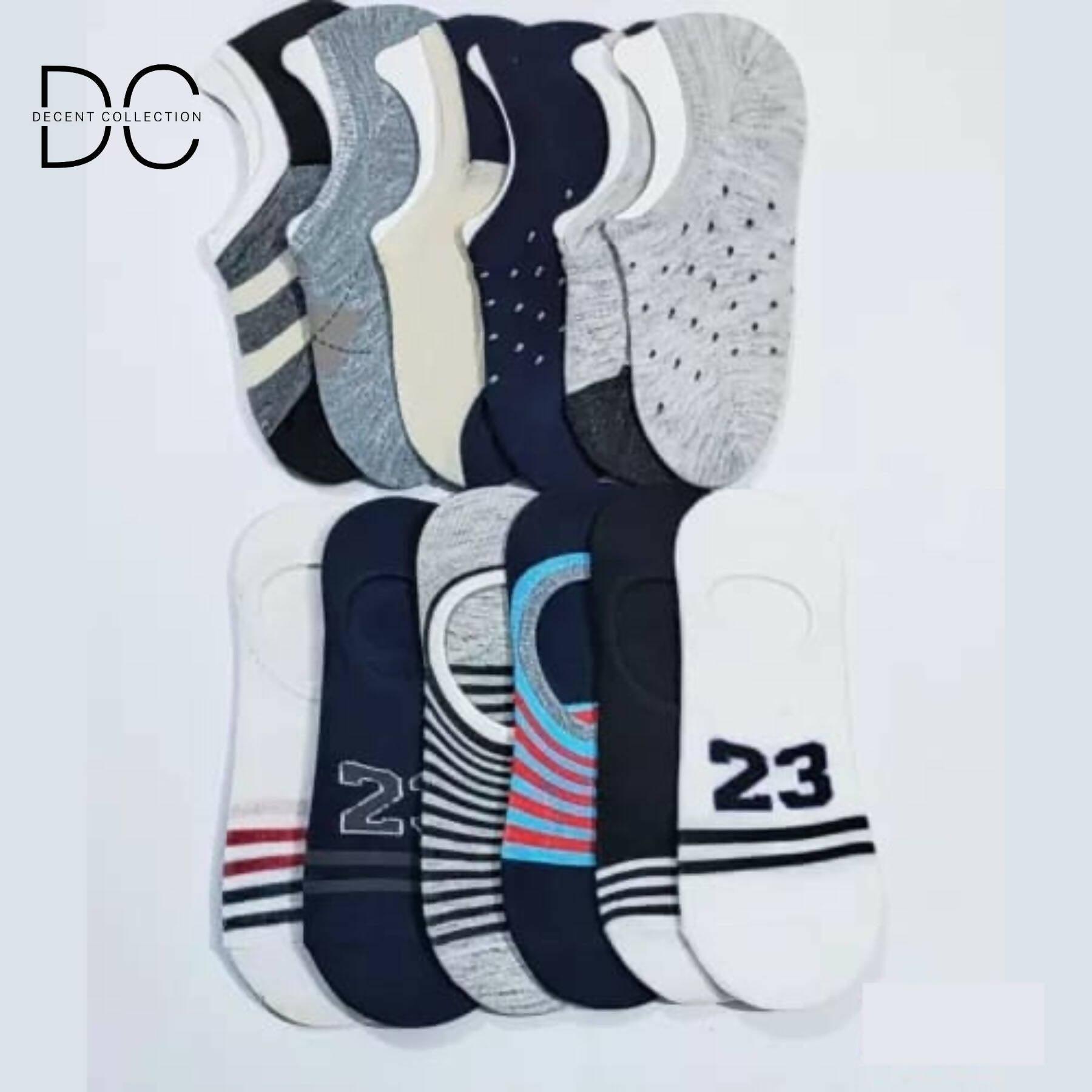 Pack Of 3 Pairs Loafer Socks/ Khosa Socks For Men Women Invisible No Show Socks Random-Colors Random-Design Low Cut Socks - ValueBox