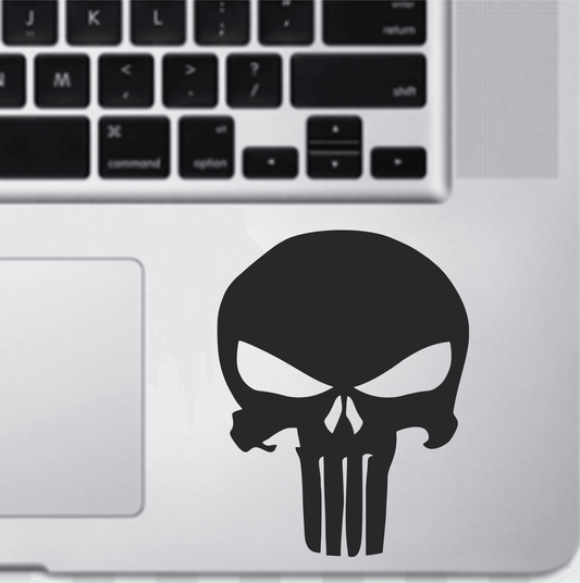 Punisher Skull Laptop Sticker Decal, Car Stickers, Wall Stickers High Quality Vinyl Stickers by Sticker Studio - ValueBox