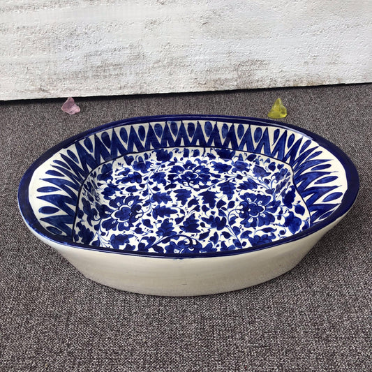 Serina Blue New Small Oval Dish
