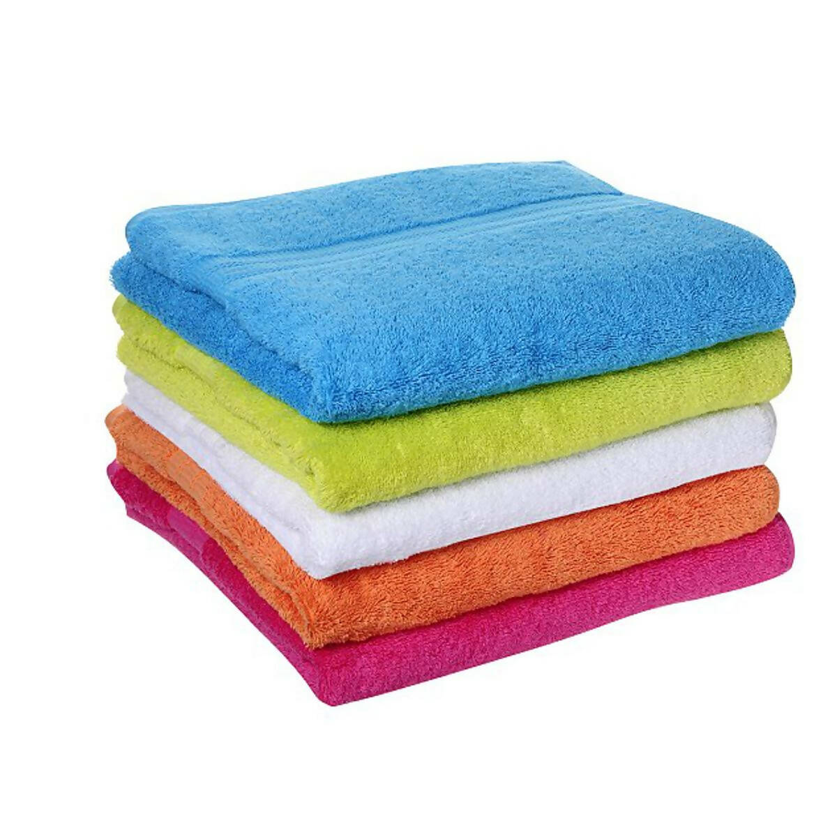 Bath Towel Luxury Plain Soft Towels - Multicolored - 24 x 48 Inch