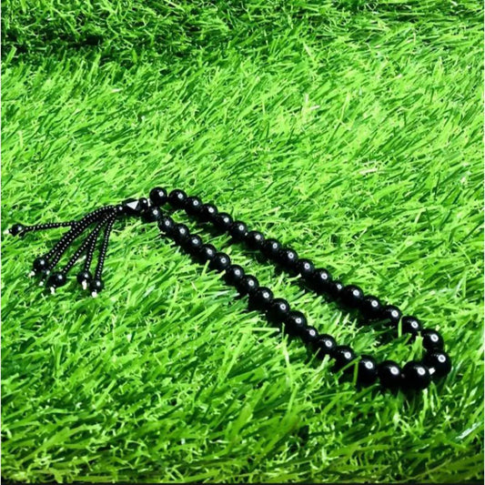 black marble rosary tasbeeh 33 beads